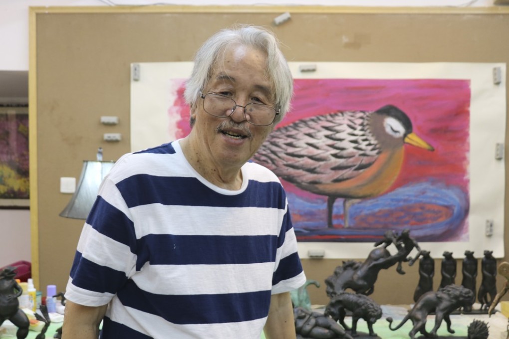 Artist and sculptor Teng Wenjin. Picture: Thomas Bird
