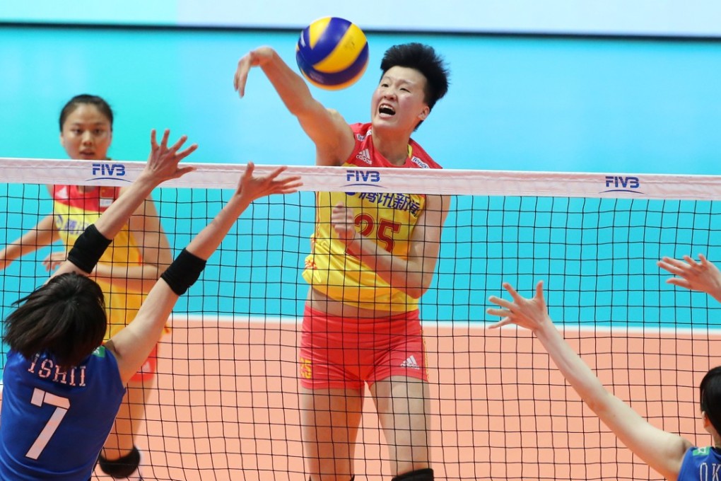 Hu Mingyuan in action for China in Hong Kong. Photo: Felix Wong