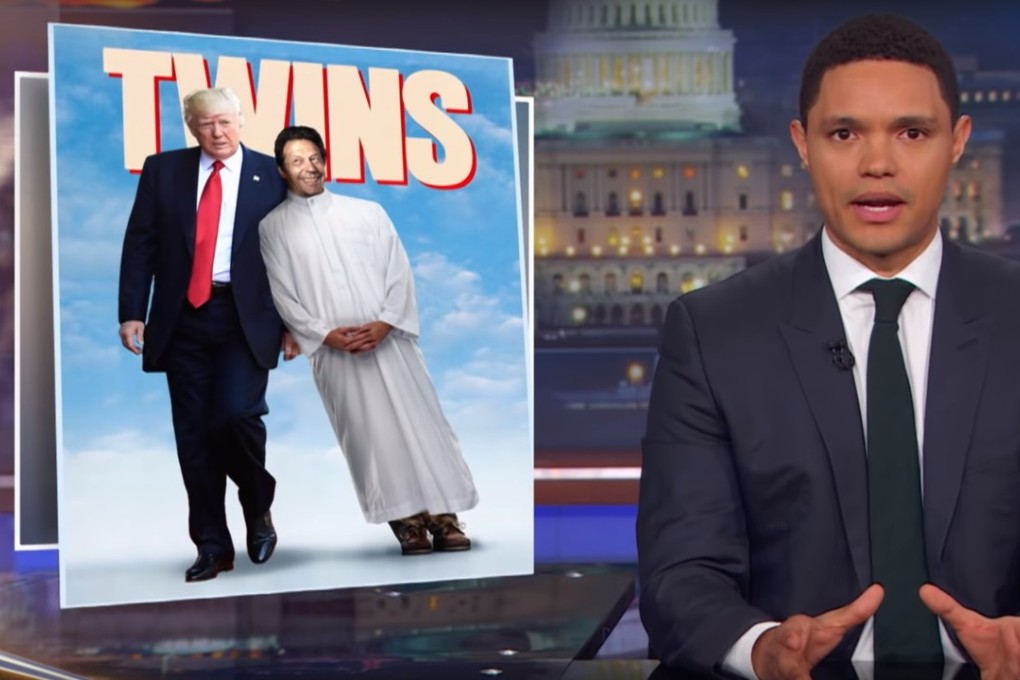 Trevor Noah compares Donald Trump to Imran Khan on The Daily Show. Photo: YouTube/The Daily Show