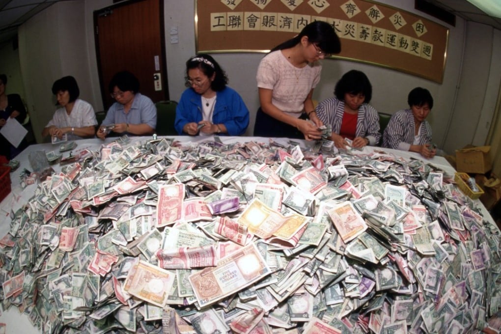 A University of Hong Kong survey found that four out of five people in the city donated to charities over the past year. Photo: David Wong