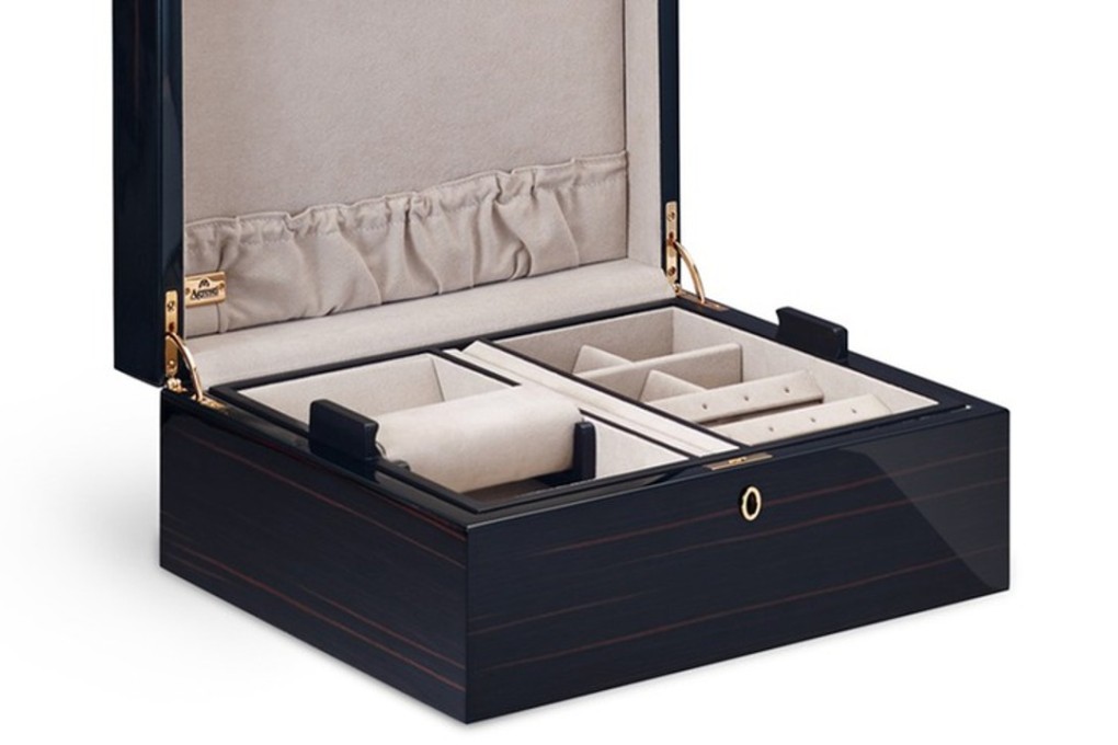 Keep your precious jewellery safe in this luxe box from Agresti, available at Lane Crawford.