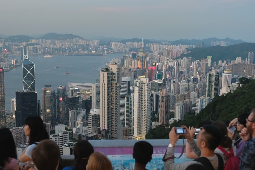 The view of Victoria Harbour and Hong Kong’s downtown skyline as seen from The Peak in late May. Photo: Fung Chang