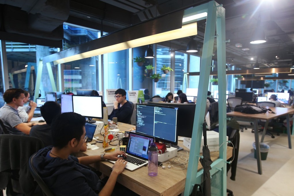 The airy interior of Blueprint, a co-working space opened recently by Swire at Dorset House in Hong Kong Island suburb Taikoo Place in Quarry Bay. Photo: SCMP