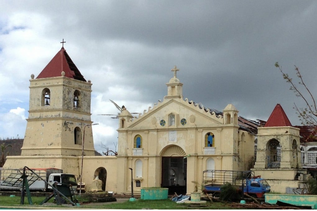 The Roman Catholic church and belfry in the coastal Philippine town of Balangiga. The town built the belfry in 1998 in the hope that the US would return three bells it says were stolen during the 1899-1902 Philippine-American War. Photo: Reuters