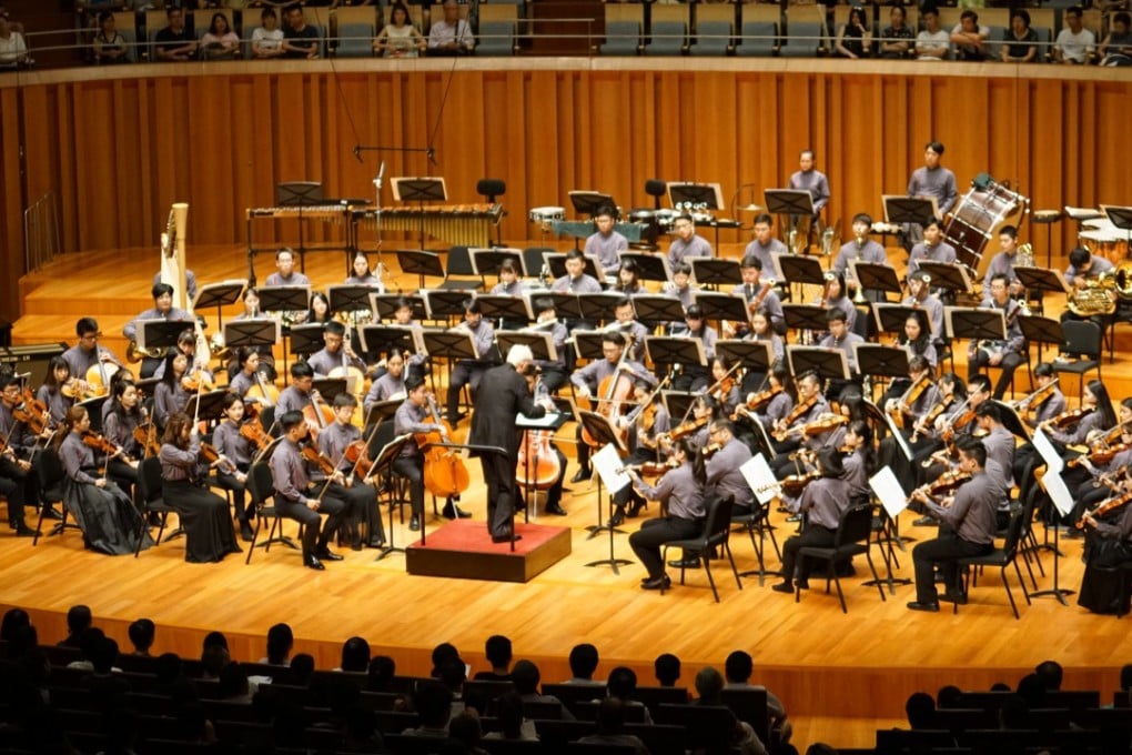 The Asian Youth Orchestra performs at the National Centre for the Performing Arts in Beijing this month. One in five players comes from mainland China. Photo: Tom Wang