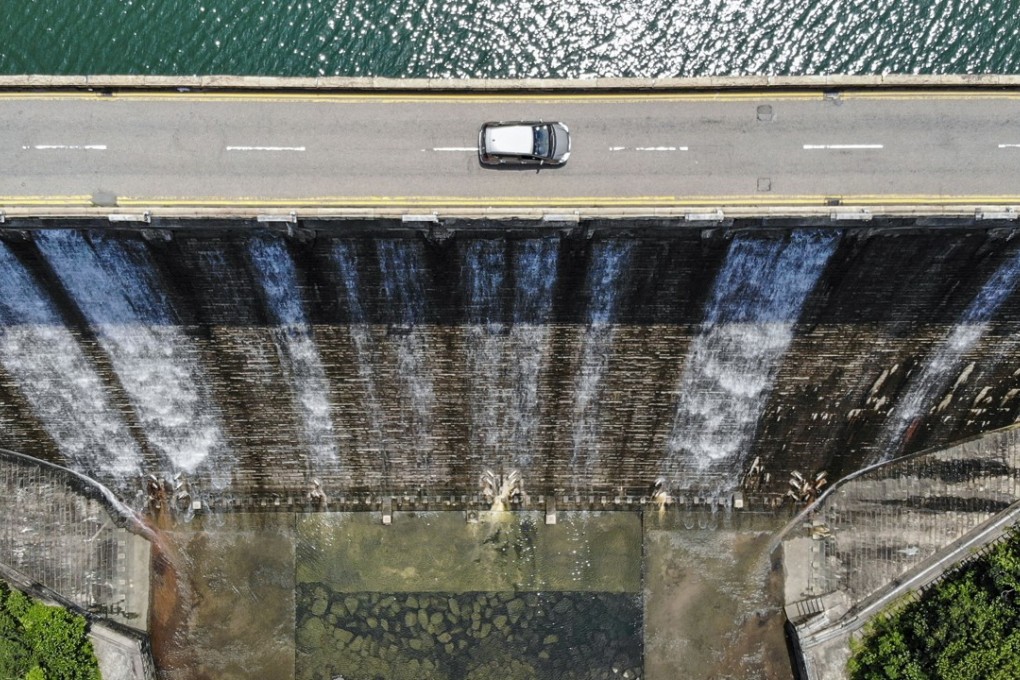 Aerial view of the Tai Tam Tuk dam. Hong Kong is actually a ‘water-scarce’ region, according to UN data. Photo: Roy Issa
