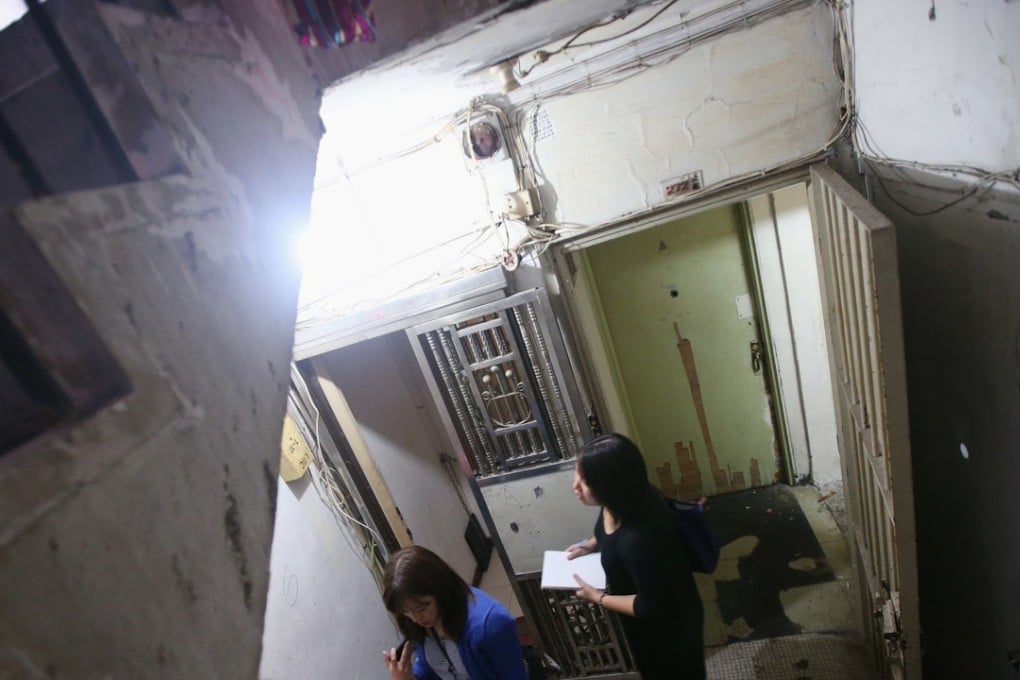 Subdivided flats in Temple Street in Yau Ma Tei. Photo: David Wong