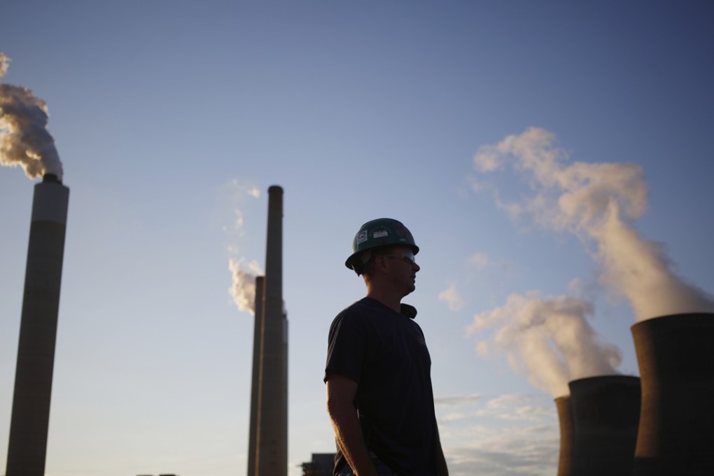 The coal yard at the American Electric Power Company coal-fired John E. Amos Power Plant in Winfield, West Virginia. US President Donald Trump plans to empower states to establish emission standards for coal-fired power plants rather than speeding their retirement. Photo: Bloomberg