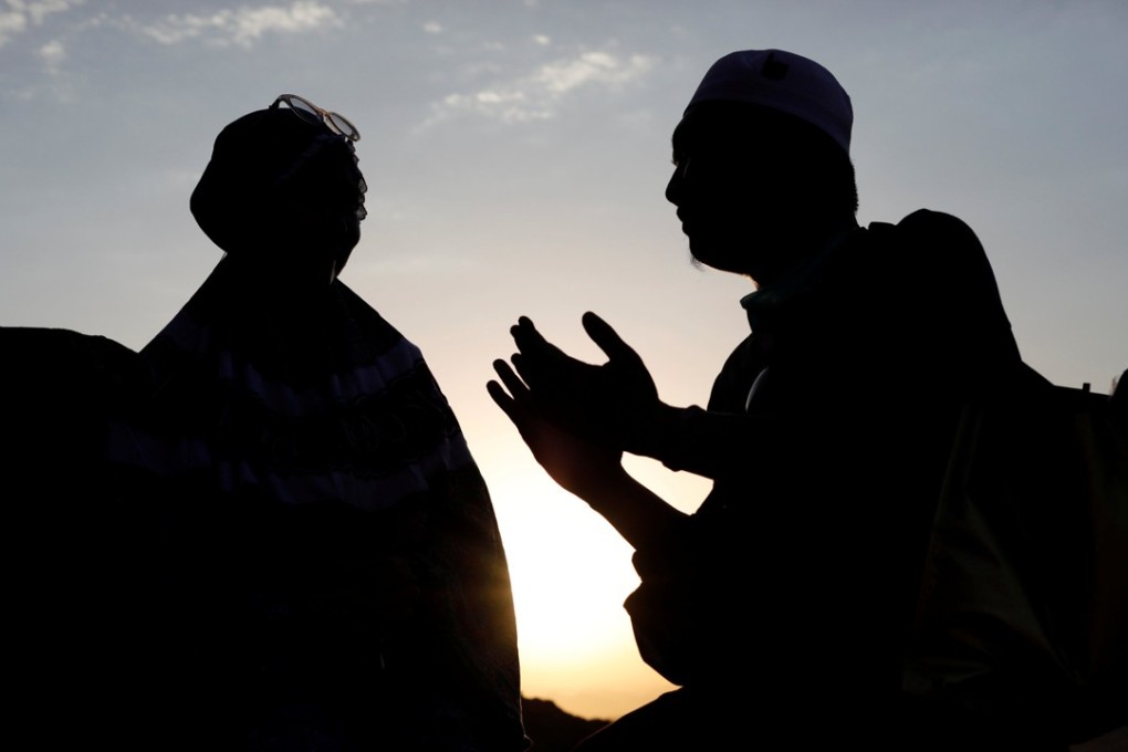 Muslim pilgrims praying on Saturday at Mount Al-Noor, where Muslims believe Mohammad received the first words of the Koran. Photo: Reuters