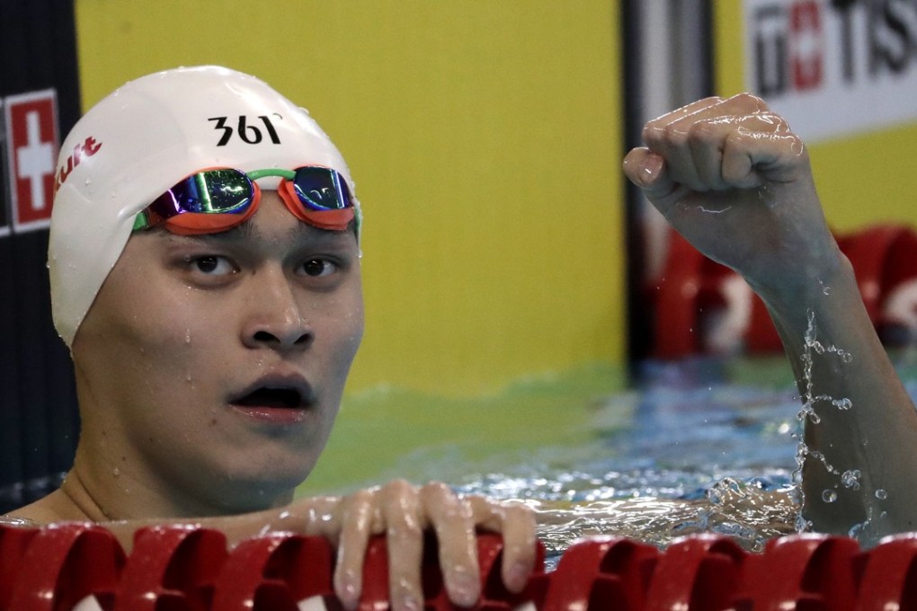 China’s Sun Yang cruised to victory in his heat of the 200m freestyle at the 2018 Asian Games. Photo: AP