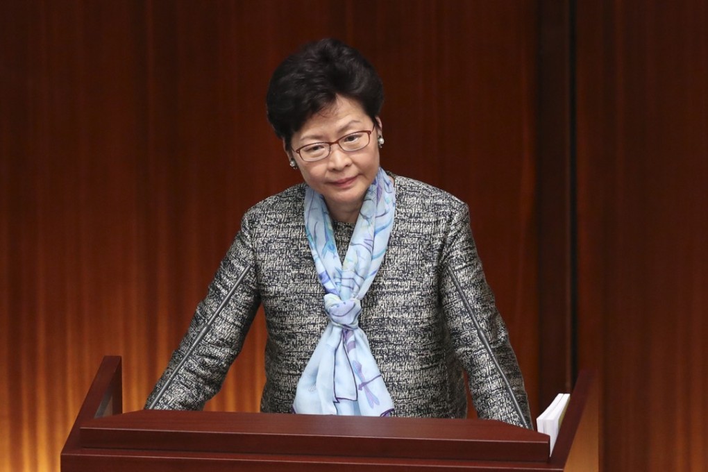 Hong Kong Chief Executive Carrie Lam’s first Facebook Live session broke down barriers and stirred reactions to her policy speech. Photo: K.Y. Cheng