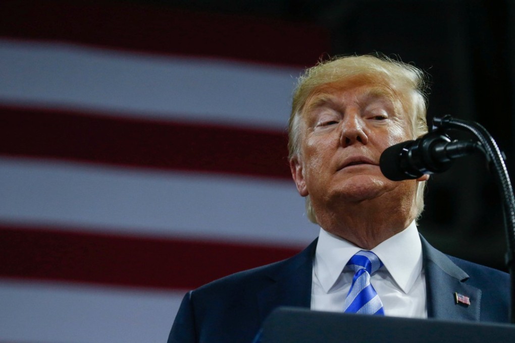 US. President Donald Trump speaks at a Make America Great Again rally at the Civic Centre in Charleston, West Virginia, on Tuesday. Photo: Reuters