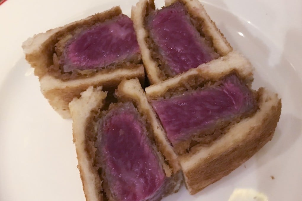 The toasted bread contrasts with the juicy, buttery, tender hunk of Miyazaki wagyu beef – but is this sandwich really worth US$102? We’ll find out soon whether Hong Kong goes for it. Photo: Bernice Chan