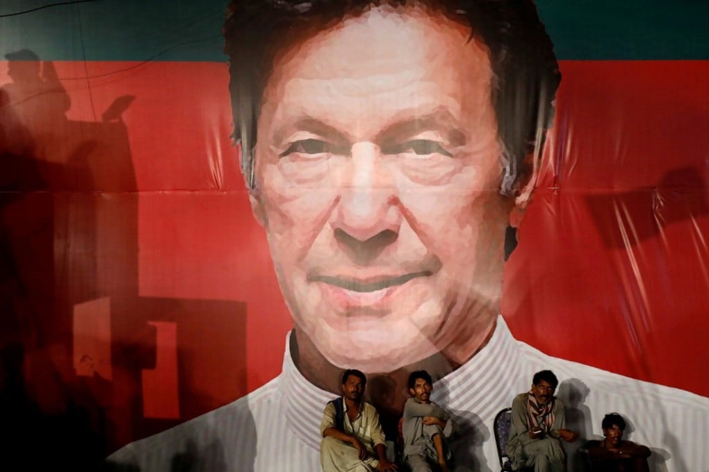 A billboard of Imran Khan in Karachi. Photo: Reuters