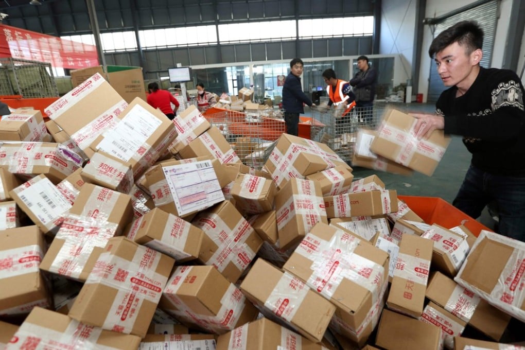 The rapid ascent of Taobao Marketplace and Tmall has helped nurture billion-dollar courier companies like SF Express and ZTO Express, which are capable of delivering packages from Shenzhen to Beijing in less than 24 hours. Photo: Agence France-Presse