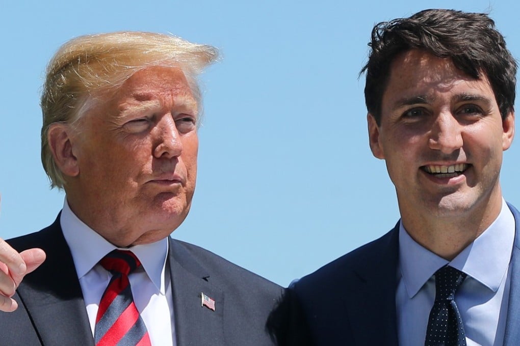 US President Donald Trump and Canadian Prime Minister Justin Trudeau. Photo: TNS