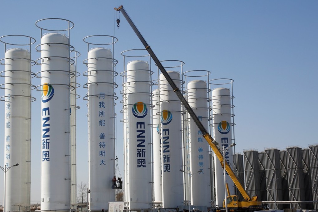 An ENN liquefied natural gas storage facility under construction in Baoding, Hebei province. Photo: Reuters