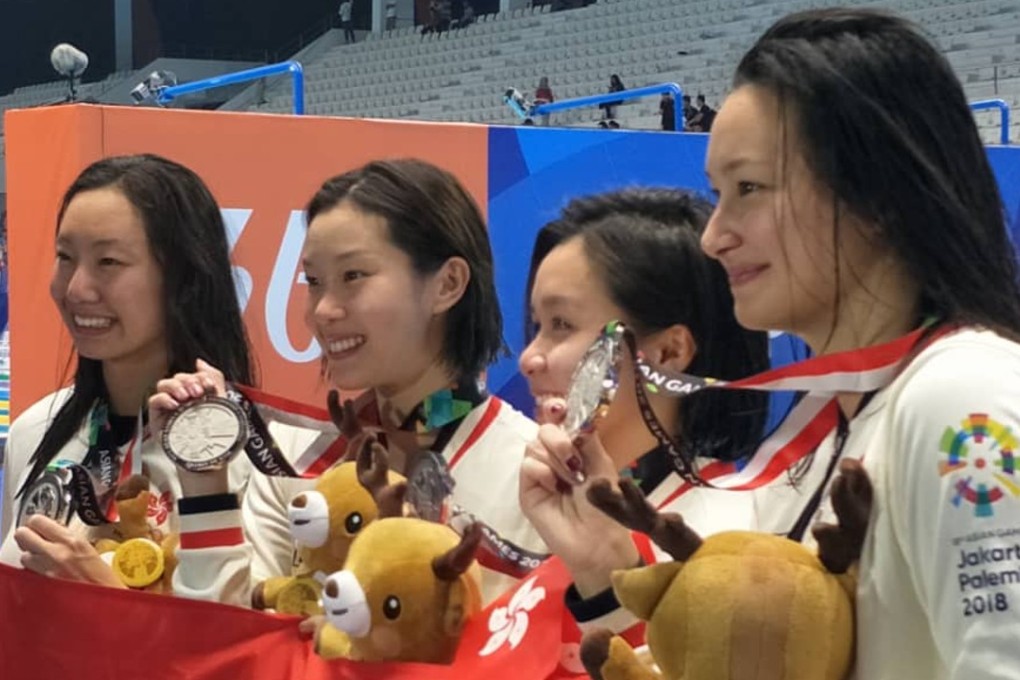 Hong Kong bronze winning women's 4x100m medley relay team. Photo: Handout