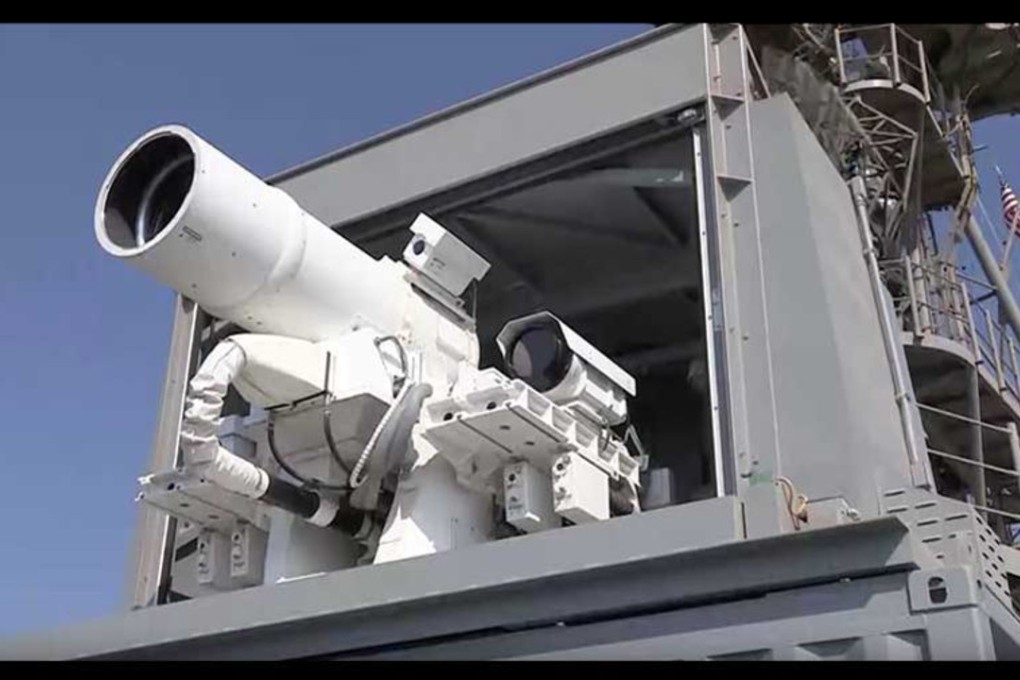 The developer of counter-drone system Silent Hunter said its beam can cut through five layers of 2mm-thick steel plates from a distance of 800m, or 5mm plates from 1km away. Photo: Handout