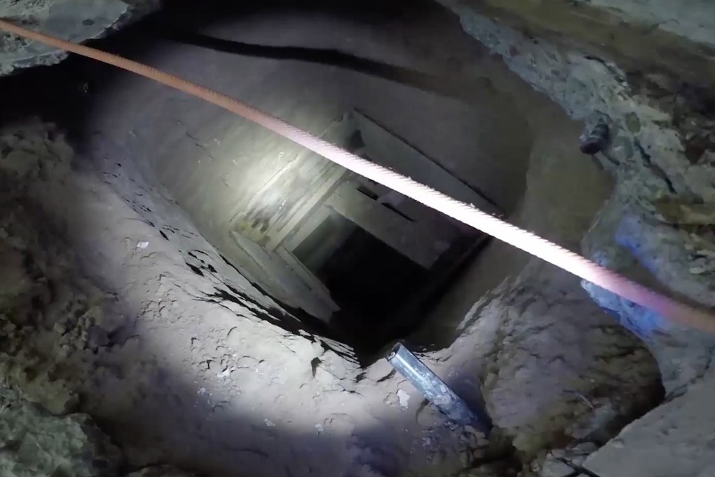 A cross-border tunnel used for drug smuggling. Photo: EPA