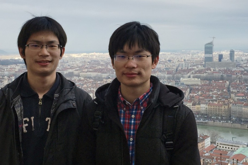 Shanghai twins Dong Zhihuan (left) and Dong Zhiyu begin their first semester as doctoral students at MIT this autumn. Photo: Dong Wenbo