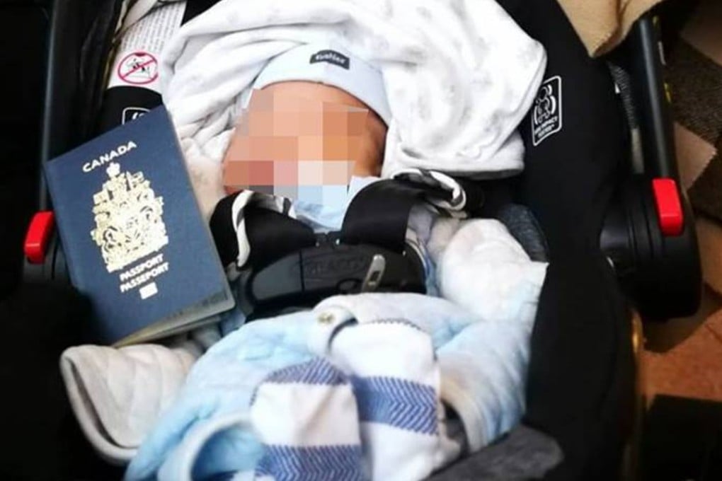 An infant is seen with a Canadian passport, in a photo posted to Instagram by Canadian birth tourism operator, the Baoma Inn. There is no suggestion of wrongdoing by the Baoma Inn or its guests, with birth tourism perfectly legal in Canada. Photo: Instagram / Baoma Inn