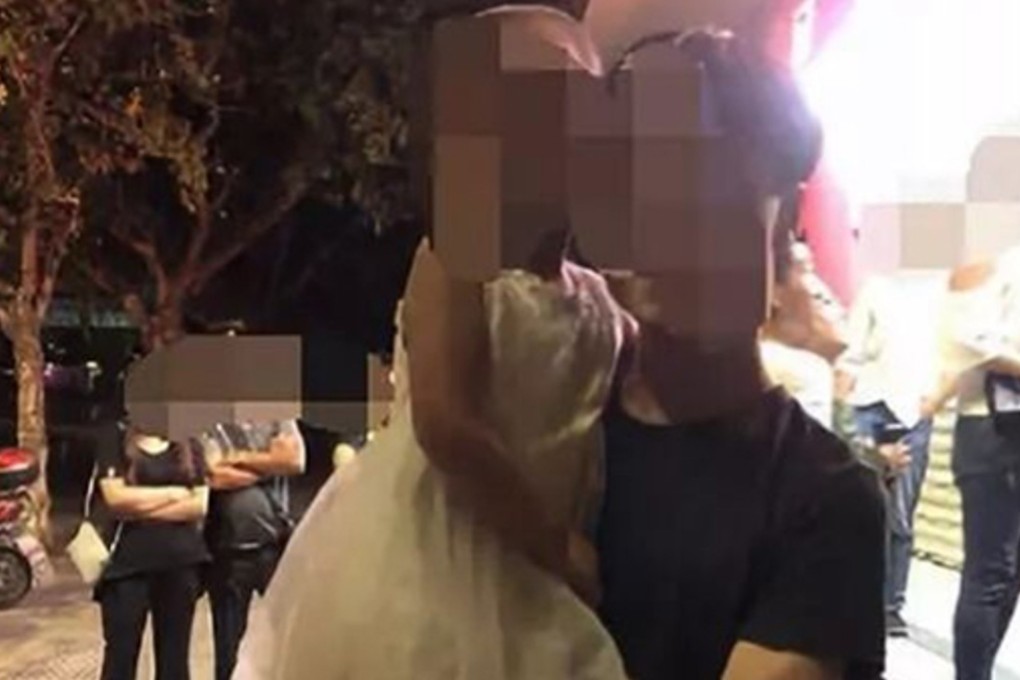 A five-year-old girl is reunited with her family after going missing in Xuanwei, Yunnan province, on Saturday. Photo: Thepaper.cn