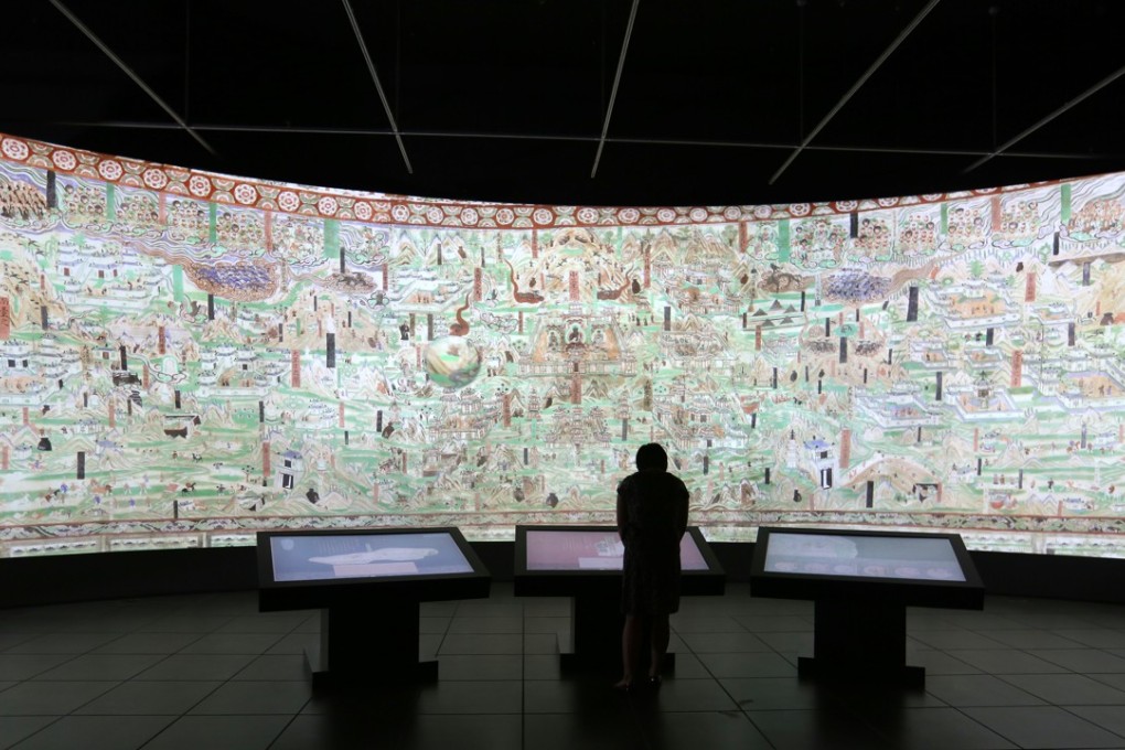 The exhibition at the Hong Kong Heritage Museum in Sha Tin uses digital scanning and multimedia to illustrate the world famous art from the Mogao caves in Dunhuang, central China. Photo: Xiaomei Chen