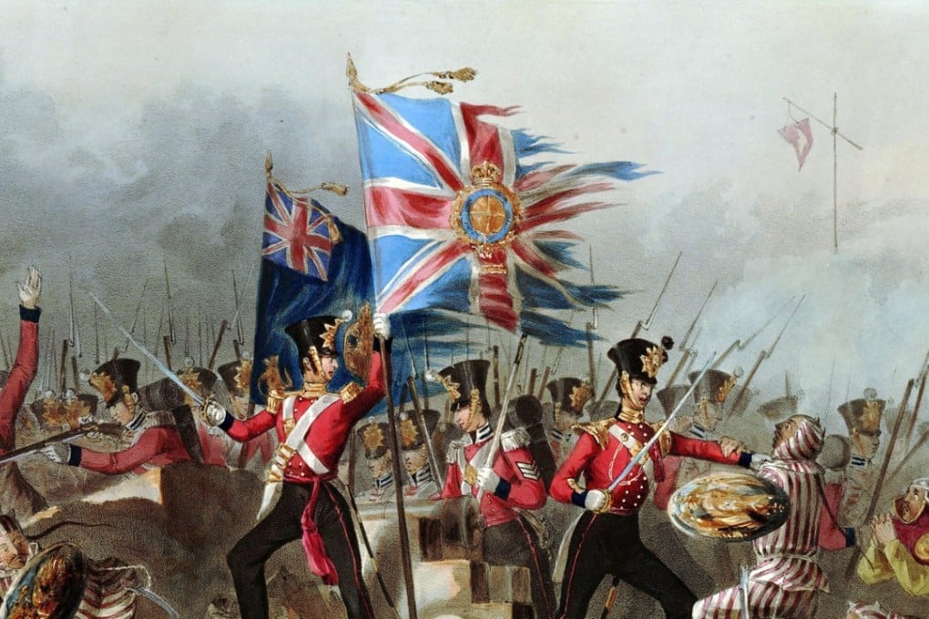 Infantrymen of the British army storm the forts of Amoy (Xiamen) in the Battle of Amoy (1841) during the First Opium War. Photo: World History Archive/Alamy Stock Photo