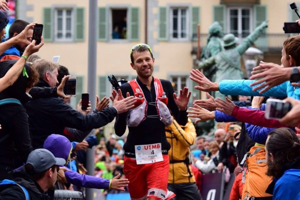 Francious D’Haene wins the 2017 UTMB. Photo: Hoka One One