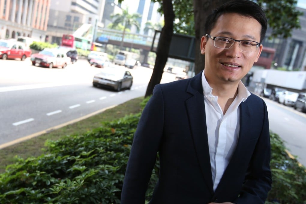 Chinese tech entrepreneur Andy Chen Weixing, founder of Kuaidi Dache, is looking to disrupt the ride-hailing industry with a new blockchain-based app called VV Go. Photo: Nora Tam