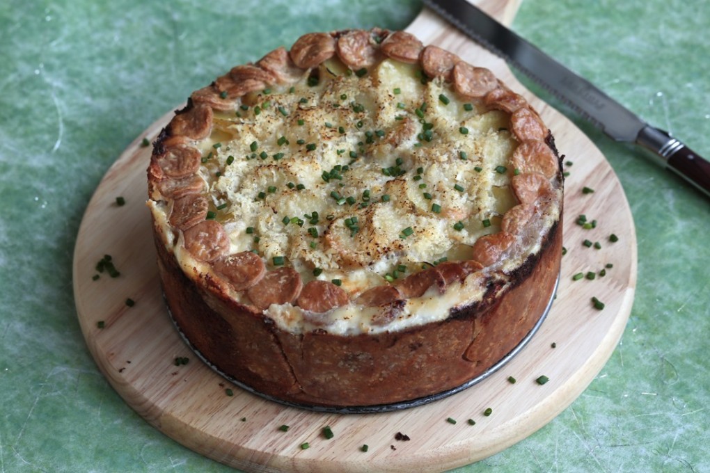 Susan Jung’s double cheese and potato deep-dish pie. Photography: Jonathan Wong. Styling: Nellie Ming Lee