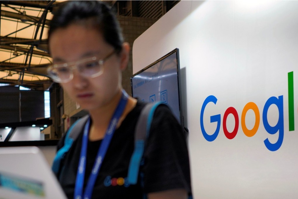 Google’s stand at the China Digital Entertainment Expo and Conference (ChinaJoy) in Shanghai on August 3, 2018. Photo: Reuters