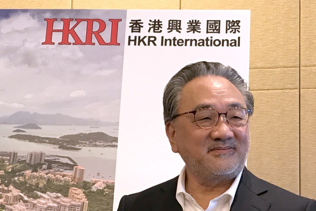 Victor Cha, deputy chairman of HKR International, has asked the government for a higher plot ratio in Discovery Bay, saying much of the nearby countryside is underused. Photo: Sandy Li