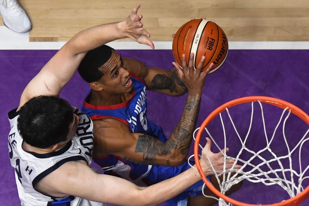 Philippines’ Jordan Clarkson goes for the basket against South Korea, but when will he play for Gilas again after the Asian Games conclude? Photo: AFP