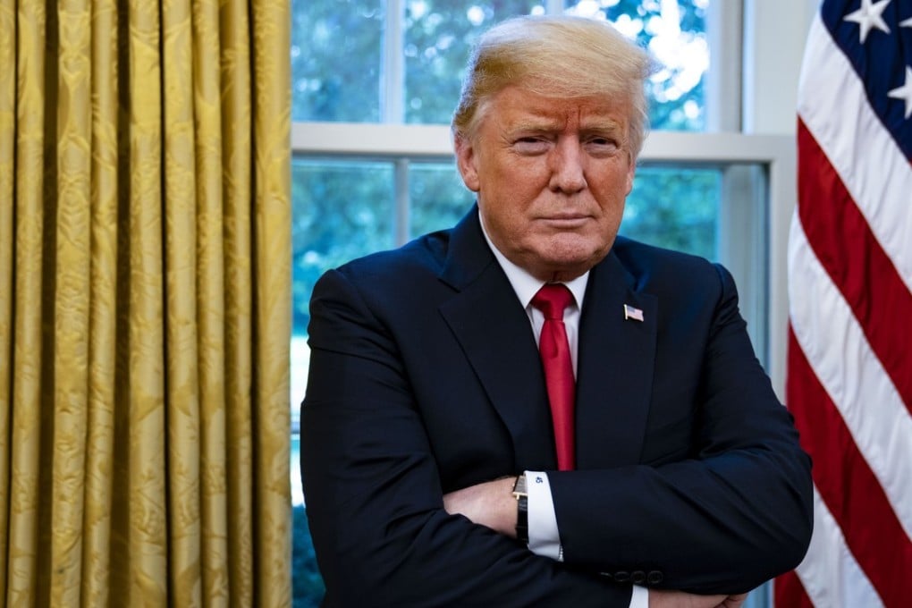 US President Donald Trump stands for a photograph during an interview in the Oval Office of the White House in Washington on Thursday. Photo: Al Drago/Bloomberg
