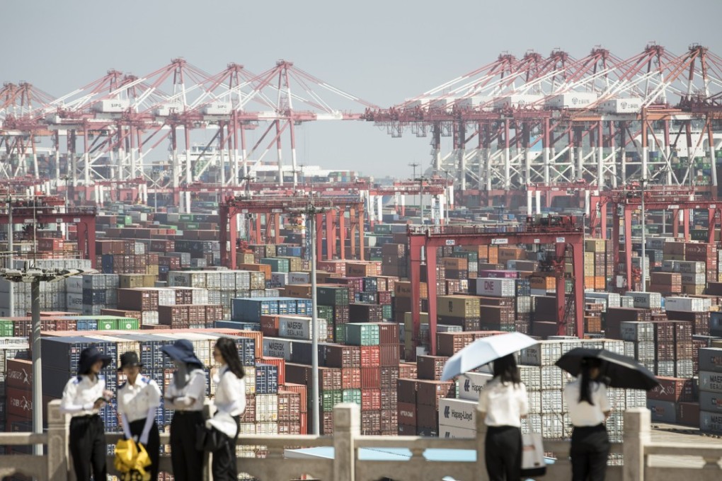 China’s exports have contracted for a third month in a row. Photo: Bloomberg