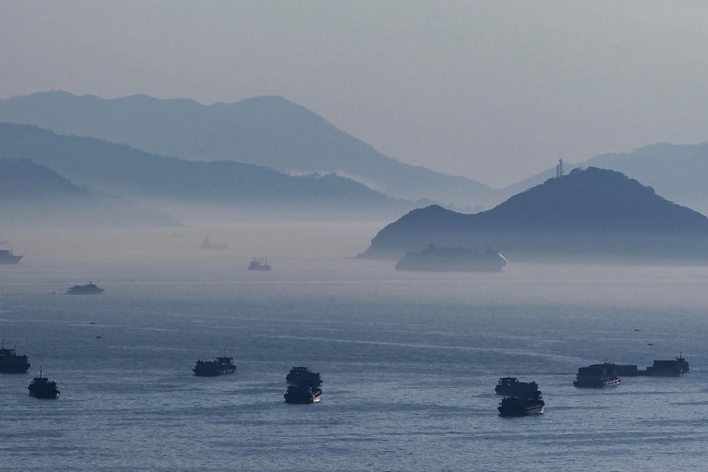Fog surrounds Lantau Island in the distance as seen from Tai Kok Tsui. Our Hong Kong Foundation has proposed the reclamation of an artificial island to the east of Lantau Island to address Hong Kong’s housing and development needs. Photo: Roy Issa