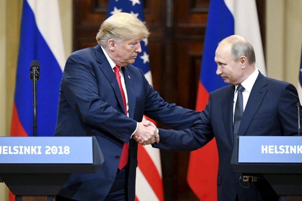 US President Donald Trump with Russian President Vladimir Putin during their joint press conference in Helsinki, Finland, on July 16, 2018. Photo: Xinhua