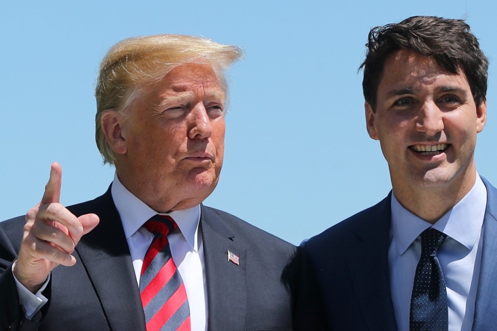 The trade talks were not helped by leaked comments by Donald Trump insisting that any Canada deal would be ‘totally on our terms … If I say no, the answer is no.’ The US President Donald Trump and Canadian Prime Minister Justin Trudeau in La Malbaie, Quebec, on June 8, 2018.