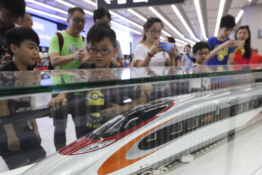 Some 20,000 ticket holders are expected to catch a first glimpse of the West Kowloon high-speed rail terminus over the weekend. Photo: Felix Wong