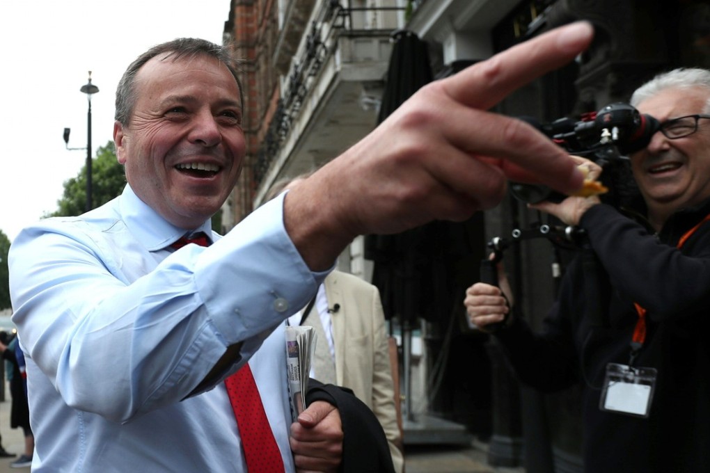 File photo of Brexit campaign donor and businessman Arron Banks. Photo: AFP