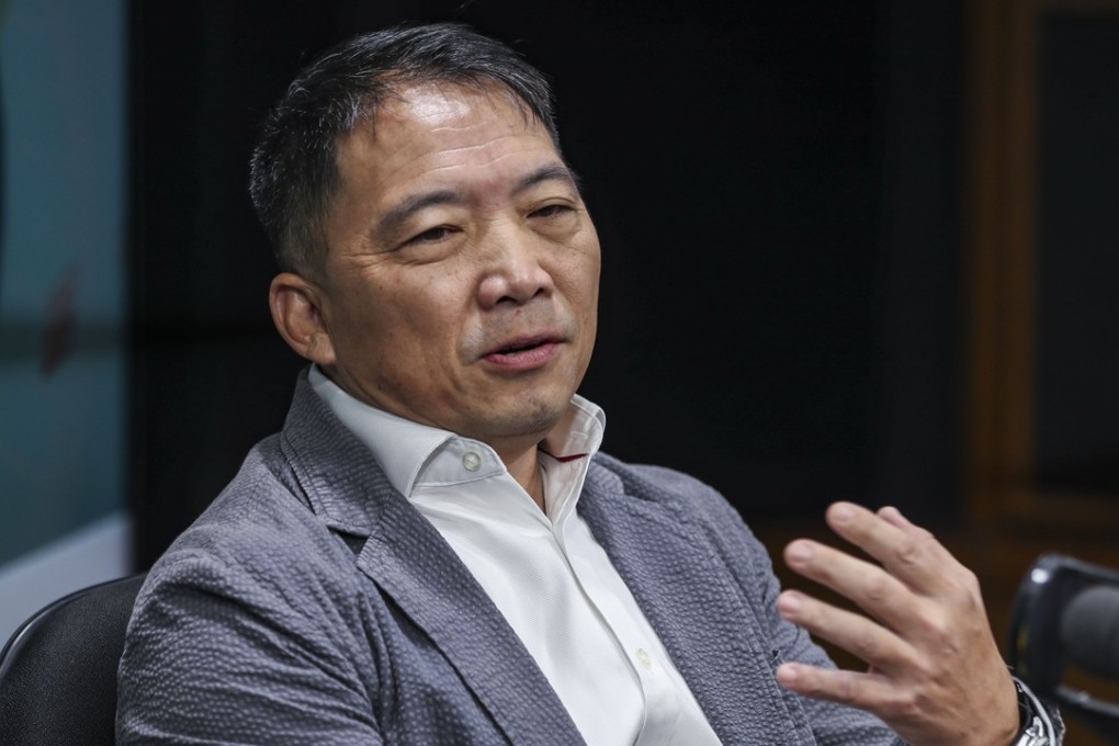 Democratic Party member Wu Chi-wai attends a talk about national security at the RTHK Station in Kowloon Tong. Photo: Edward Wong