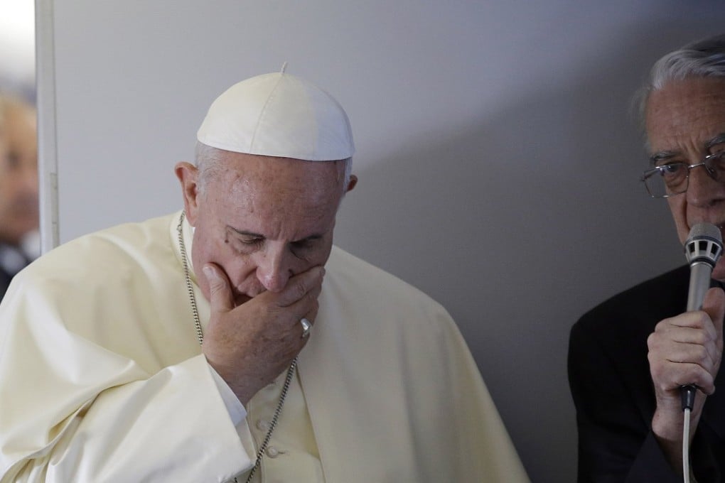 Pope Francis and former Vatican spokesman Federico Lombardi in a 2014 file photo. Photo: AP