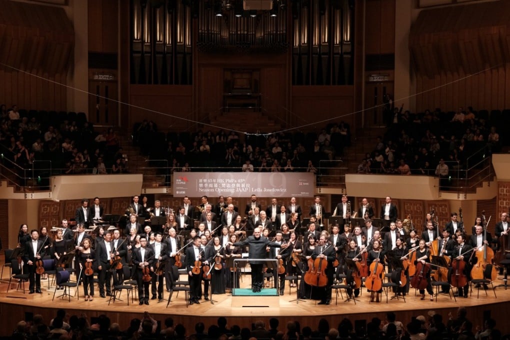 The Hong Kong Philharmonic Orchestra opened its 45th season with conductor and music director Jaap van Zweden on Friday. Photo: Eric Kong/Hong Kong Philharmonic