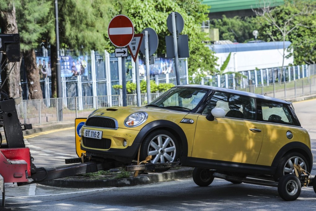 The jury in the trial were on Tuesday taken on an excursion to view the Mini Cooper involved in the deaths. Photo: Sam Tsang