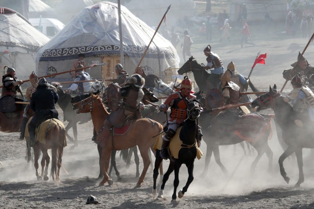 Participants competing in one of the 40 events at the third World Nomad Games in Kyrgyzstan. Photo: EPA-EFE
