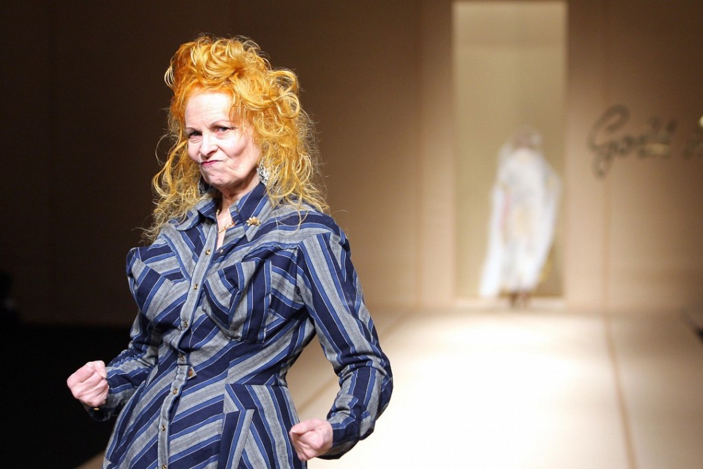 Vivienne Westwood at her spring/summer 2008 show in Paris. Picture: AFP