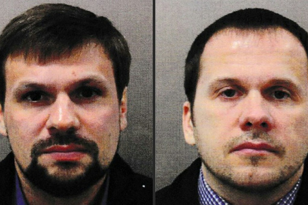 Ruslan Boshirov and Alexander Petrov are wanted by British police in connection with the nerve agent attack. Photo: AFP