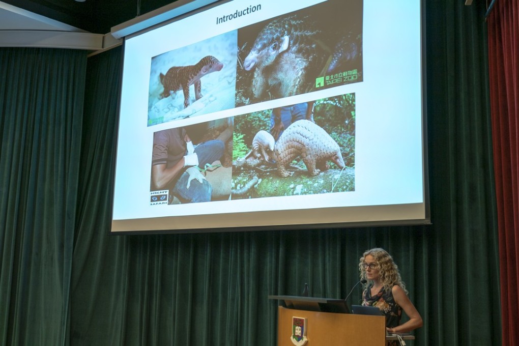 Dr Helen Nash from the IUCN-SSC Pangolin Specialist Group discussed issues with pangolin farming. Photo: WildAid